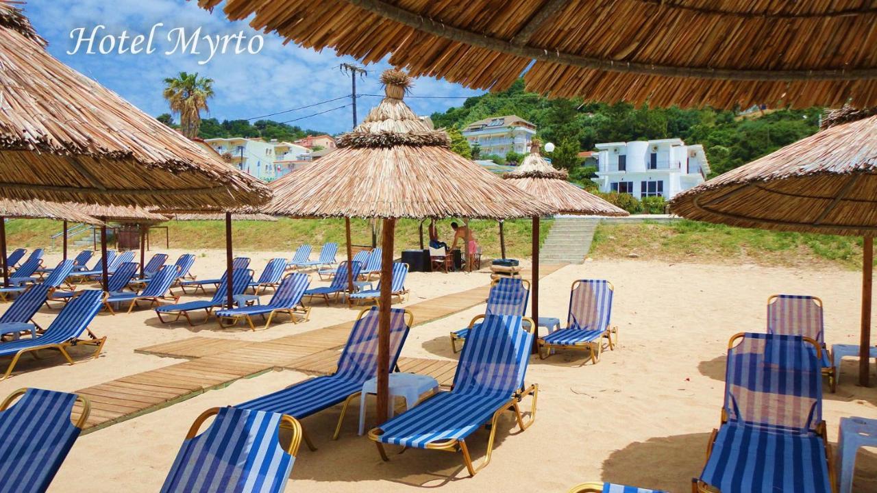 Mirto Beach Hotel & Restaurant Paralia Vrachou Exterior photo